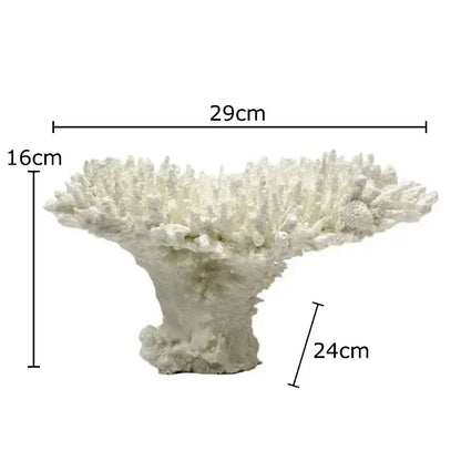 Modern white coral tree decorative ornament living room sculpture