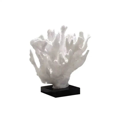 Modern white coral tree resin sculpture living room decor