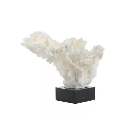 Modern white coral tree resin sculpture living room decor