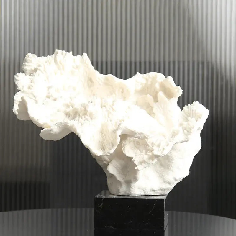 Modern white coral tree resin sculpture living room decor