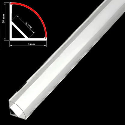 Buy Modern white corner aluminum profile for led strip lights kitchen ...