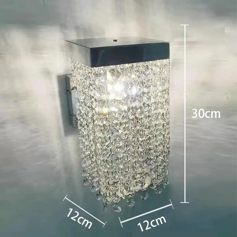 Modern white crystal tassel chandelier dining room hanging lamp