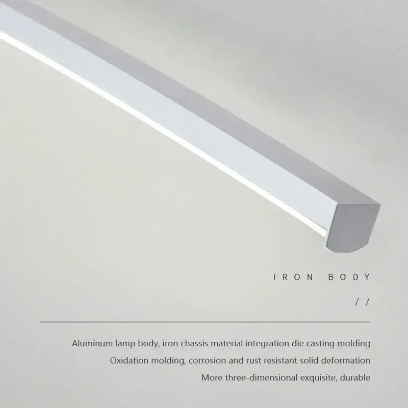 Modern white curved led wall lamp for bathroom living room
