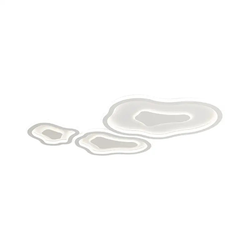 Modern white cloud chandelier living room ceiling light