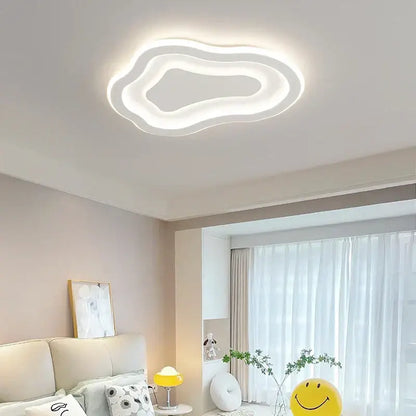 Modern white cloud chandelier living room ceiling light