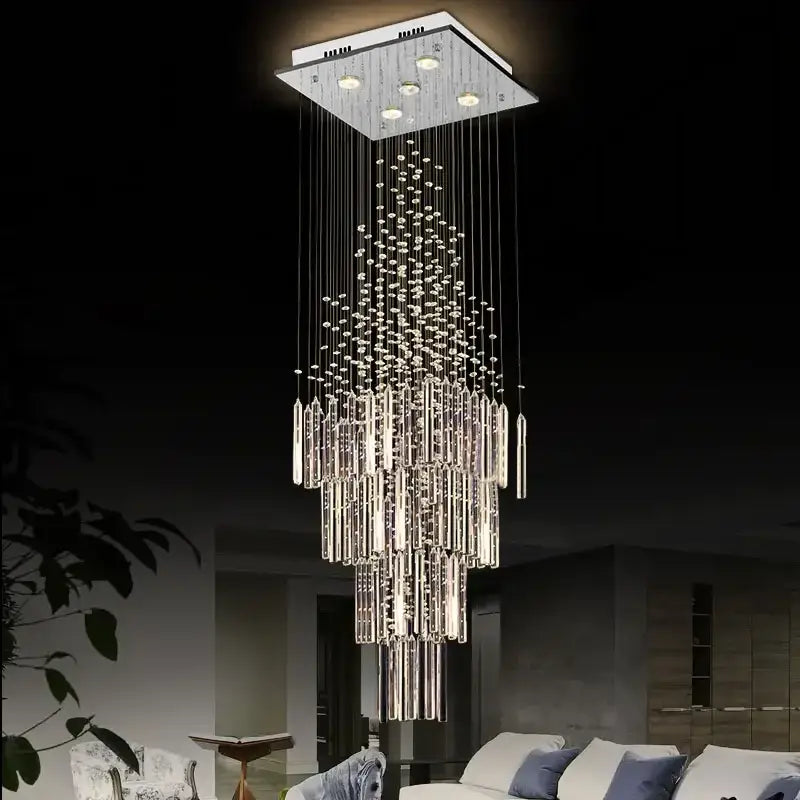Modern white decorbites crystal ceiling chandelier for living room
