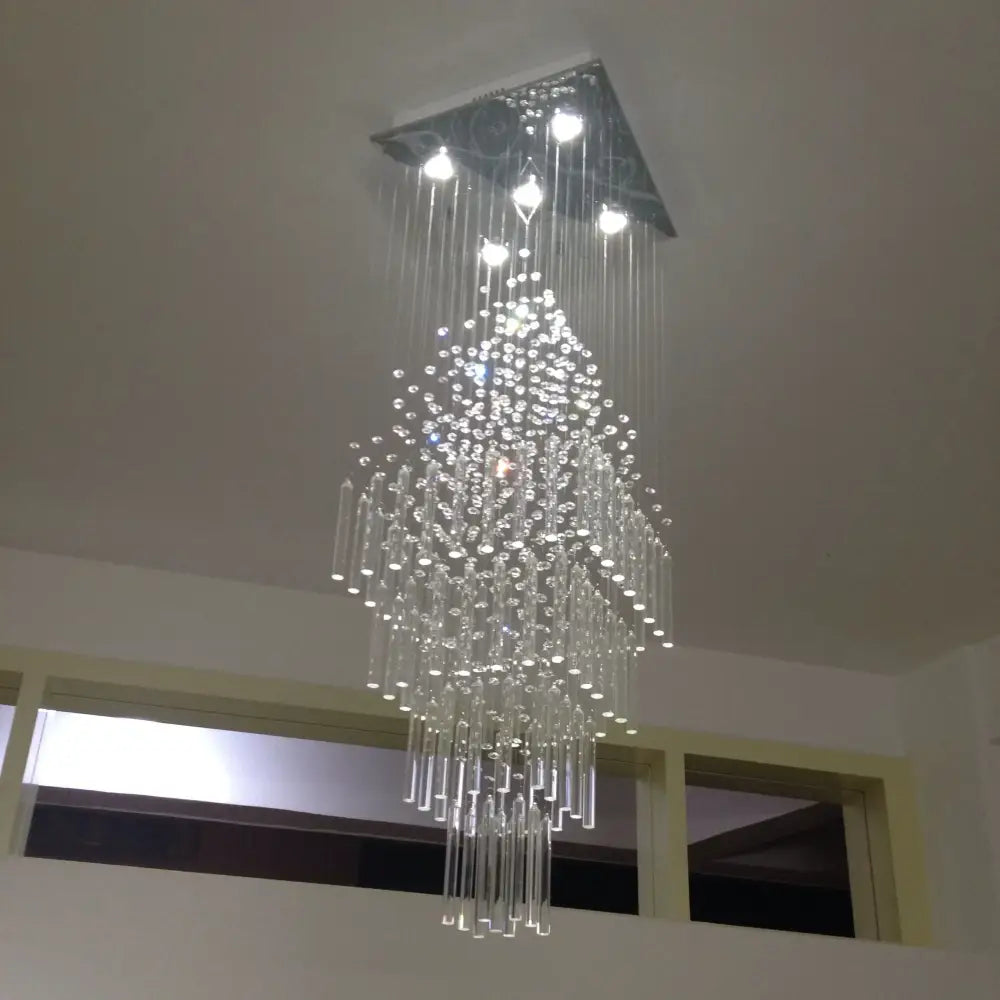 Modern white decorbites crystal ceiling chandelier for living room