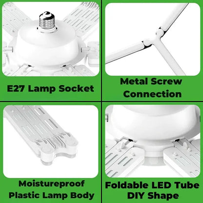 Modern white deformable led garage lights garage ceiling lamp