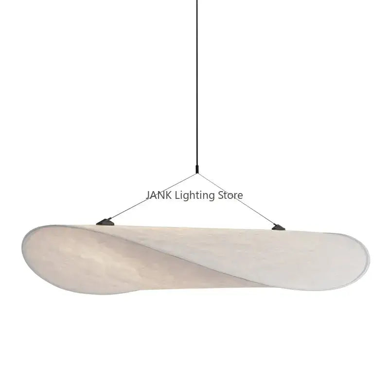Modern white designer cloth cover pendant chandelier bedroom light