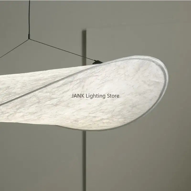 Modern white designer cloth cover pendant chandelier bedroom light