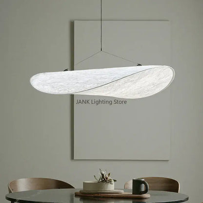 Modern white designer cloth cover pendant chandelier bedroom light