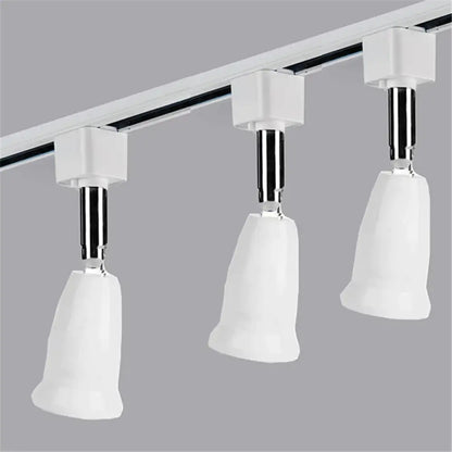 Modern white dimmable led track lighting fixture for living room art