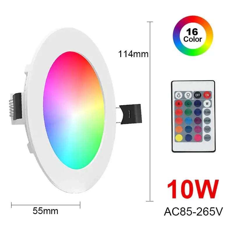 Modern white dimmable rgb led downlight living room spot light