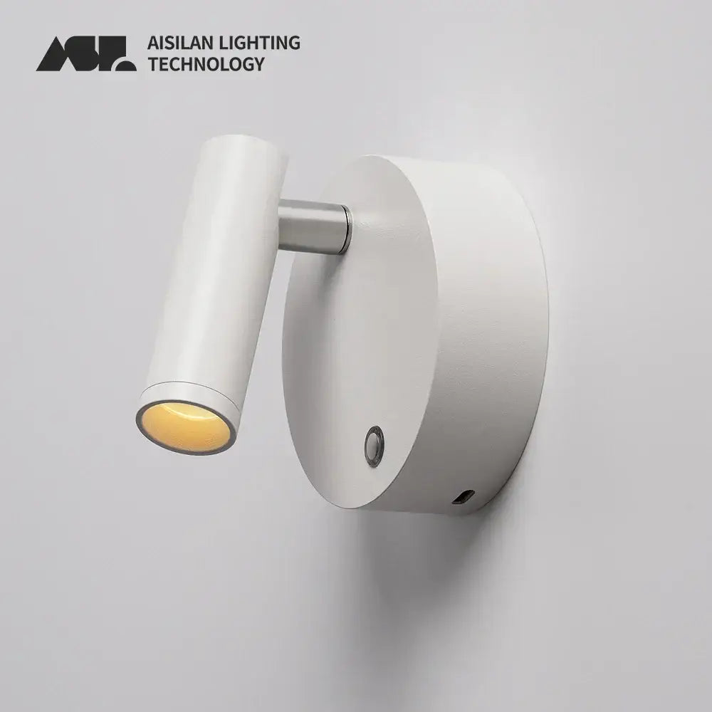 Modern white dimmable wireless wall mounted spotlight bedroom light