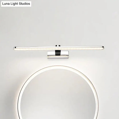 Modern white finish led wall light bathroom sconce