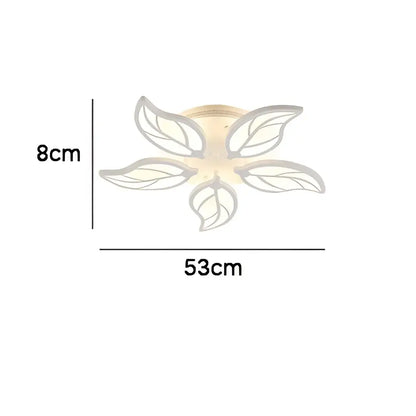 Modern white flower acrylic led ceiling chandelier for living room