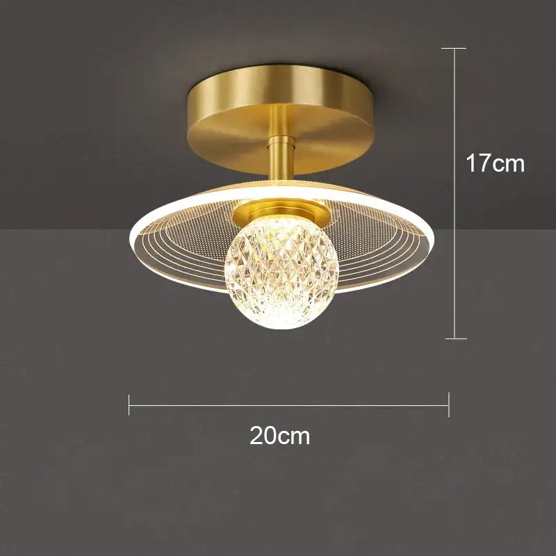 Modern white flower led ceiling lamp bedroom crystal decor