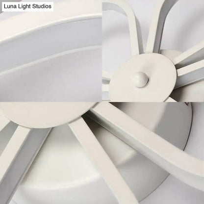 Modern white flower wall mounted led lamp dining room fixture