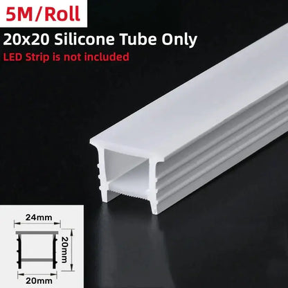 Modern white flowing led strip light living room wall decor