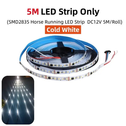 Modern white flowing led strip light living room wall decor