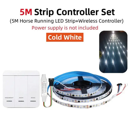 Modern white flowing led strip light living room wall decor