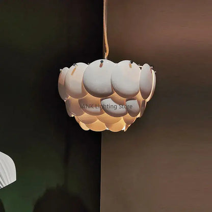 Modern white french ceramic chandelier living room pendant light