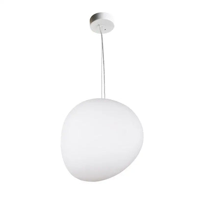 Modern white frosted glass ball led pendant light dining room set