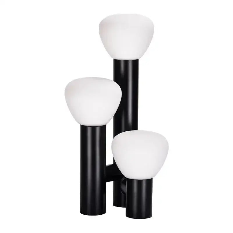 Modern white frosted glass table lamp bedroom ambient light