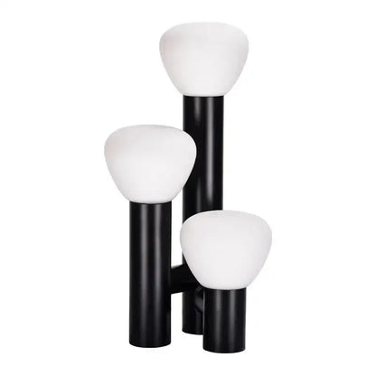 Modern white frosted glass table lamp bedroom ambient light