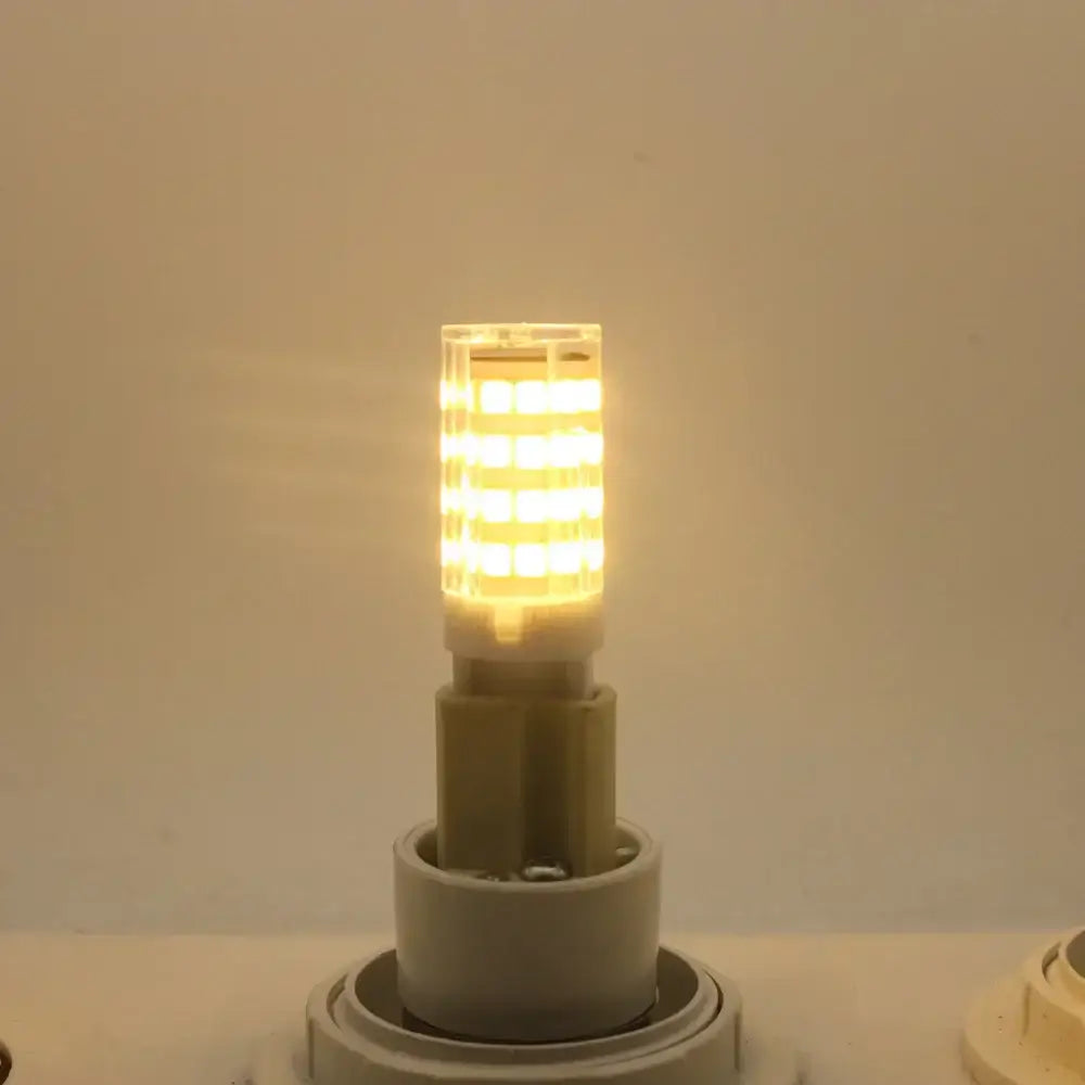 Modern white g9 led corn bulb chandelier lamp for living room