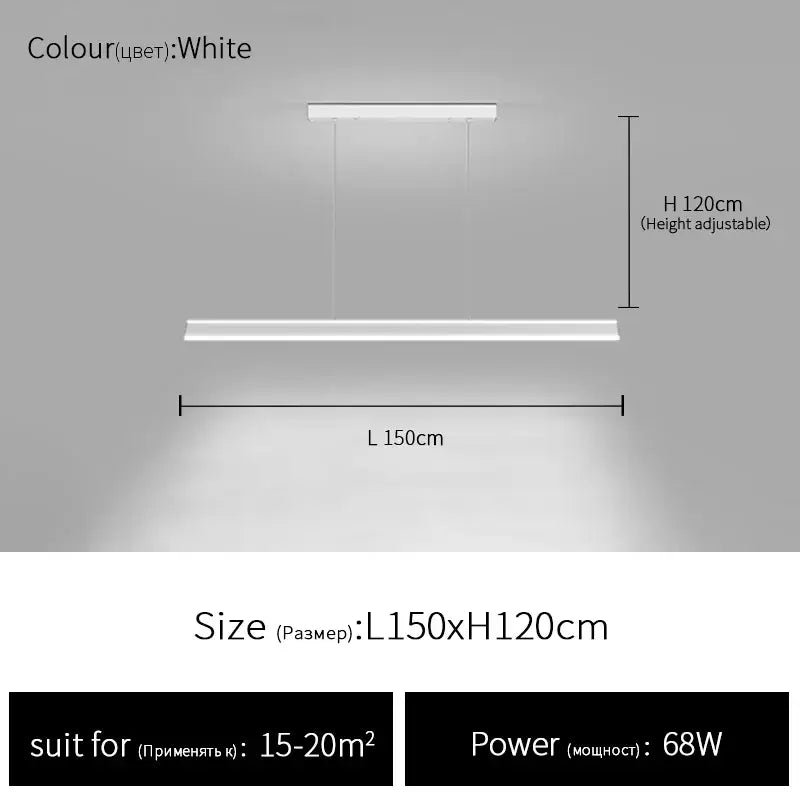 Modern white geometric ceiling chandelier dining room pendant light