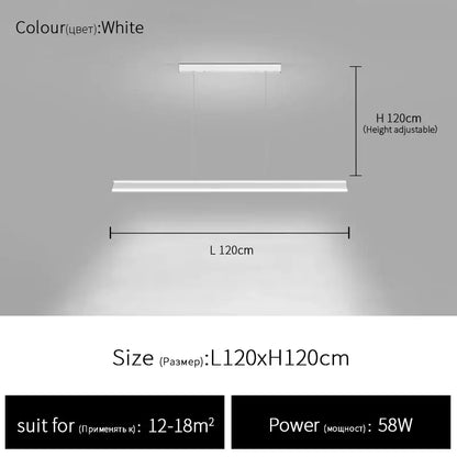 Modern white geometric ceiling chandelier dining room pendant light