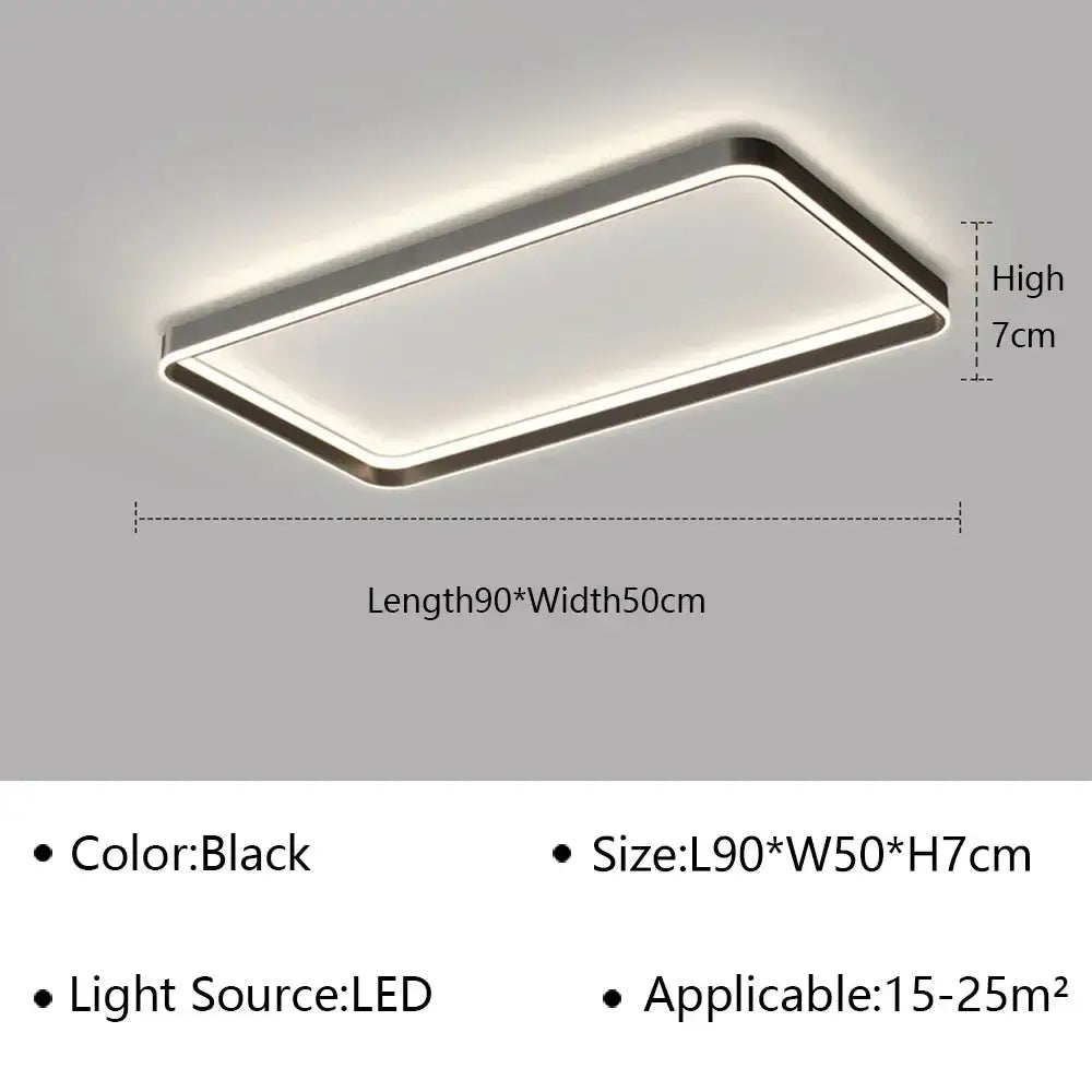 Modern white geometric led ceiling lamp living room light