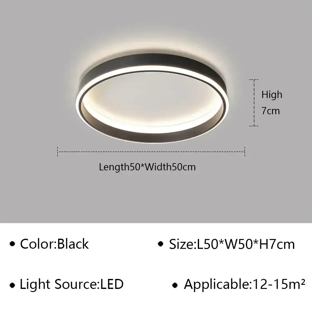 Modern white geometric led ceiling lamp living room light