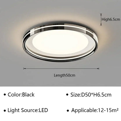 Modern white geometric led ceiling lamp living room light