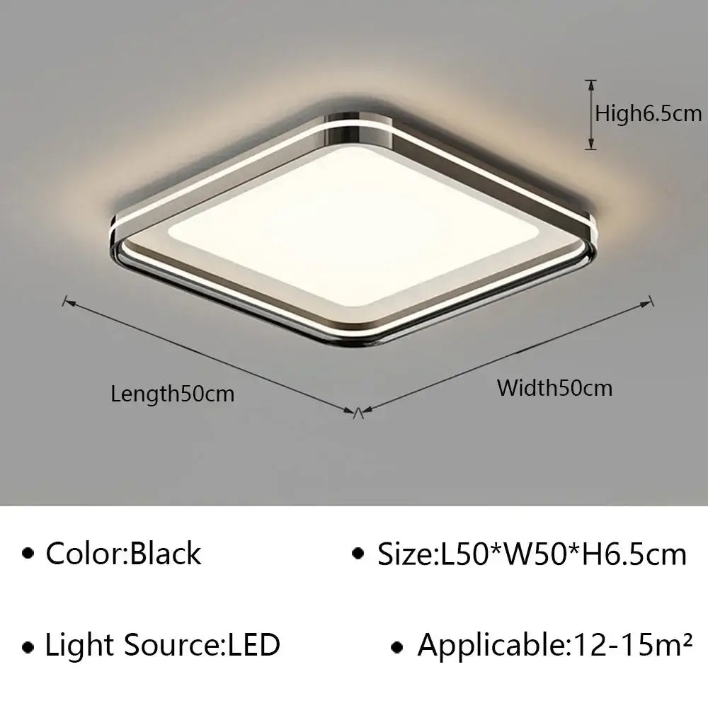 Modern white geometric led ceiling lamp living room light