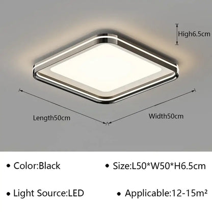 Modern white geometric led ceiling lamp living room light