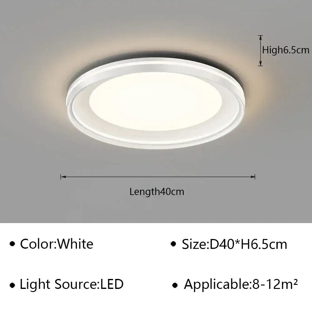 Modern white geometric led ceiling lamp living room light