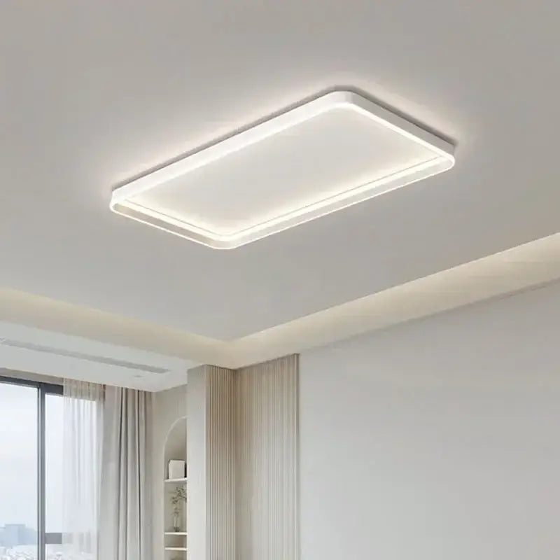 Modern white geometric led ceiling lamp living room light