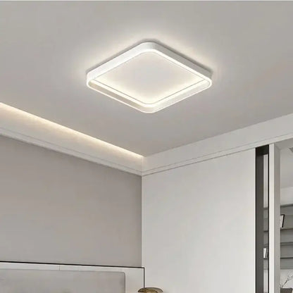 Modern white geometric led ceiling lamp living room light