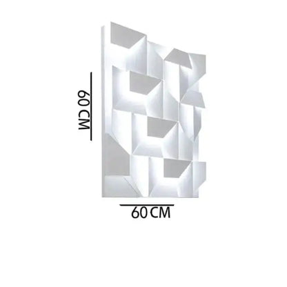 Modern white geometric wall lamp living room illuminated art