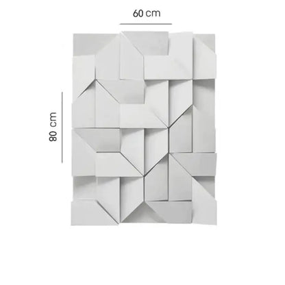 Modern white geometric wall lamp living room illuminated art