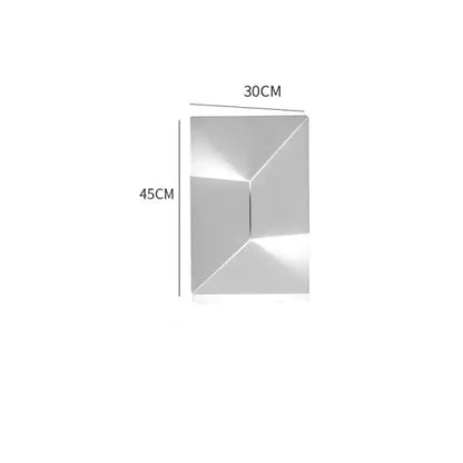 Modern white geometric wall lamp living room illuminated art