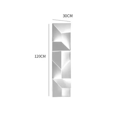 Modern white geometric wall lamp living room illuminated art