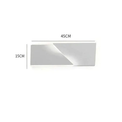 Modern white geometric wall lamp living room illuminated art