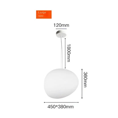 Modern white glass ball led pendant light dining room set