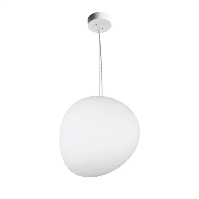 Modern white glass ball led pendant light dining room set