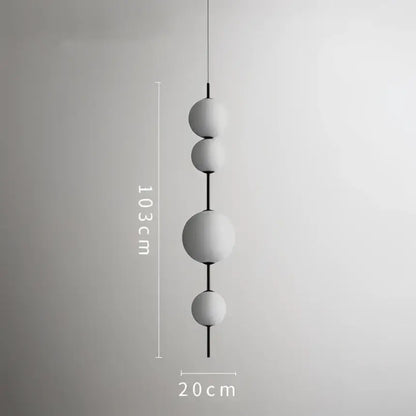 Modern white glass ball led pendant light – kitchen & dining room