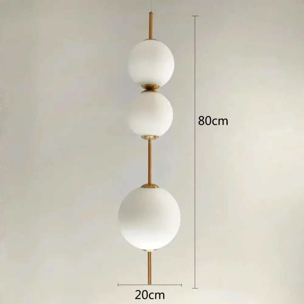 Modern white glass ball led pendant light – kitchen & dining room