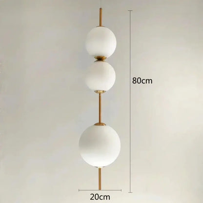 Modern white glass ball led pendant light – kitchen & dining room